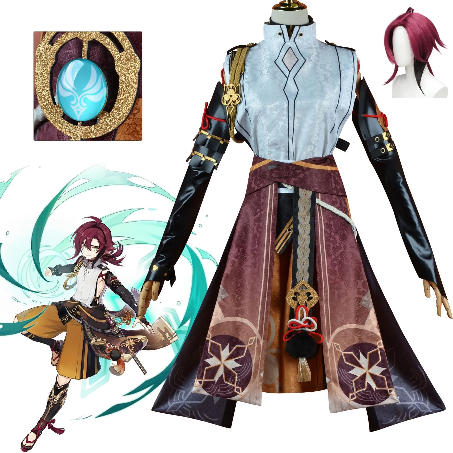Game Genshin Impact Shikanoin Heizou Cosplay Costume Wig Halloween Anime Outfit Men Combat Uniform Top Pants Accessory Suit
Game Genshin Impact Shikanoin Heizou Cosplay Costume Wig Halloween Anime Outfit Men Combat Uniform Top Pants Accessory Suit