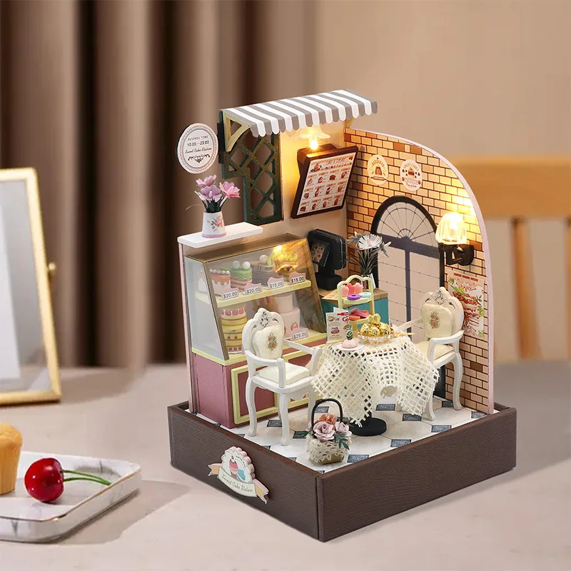 DIY Doll House House Building Block Toy Miniature Manual Building Model 3D Wooden Puzzle Doll House
DIY Doll House House Building Block Toy Miniature Manual Building Model 3D Wooden Puzzle Doll House