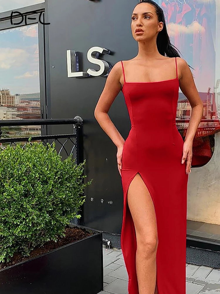 DFLlifes Backless Dress Solid Summer Black Slash Neck Sexy Split Vestidos De Fiesta Maxi Dresses for Woman Red Robe Femme 2022
DFLlifes Backless Dress Solid Summer Black Slash Neck Sexy Split Vestidos De Fiesta Maxi Dresses for Woman Red Robe Femme 2022
