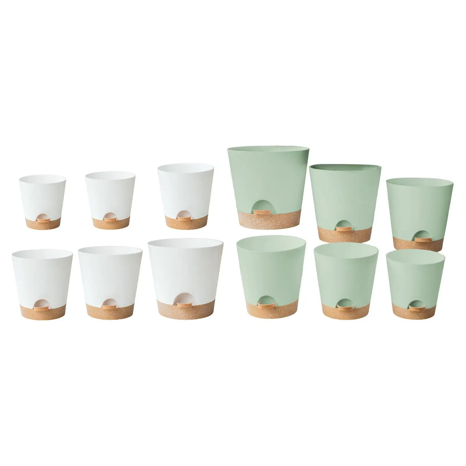 6Pcs Garden Planter Pots 8/7/6.5/6/5.5/5 inch and Saucers Self Watering Pots for Indoor Plant Bedroom Living Room Windowsill
6Pcs Garden Planter Pots 8/7/6.5/6/5.5/5 inch and Saucers Self Watering Pots for Indoor Plant Bedroom Living Room Windowsill