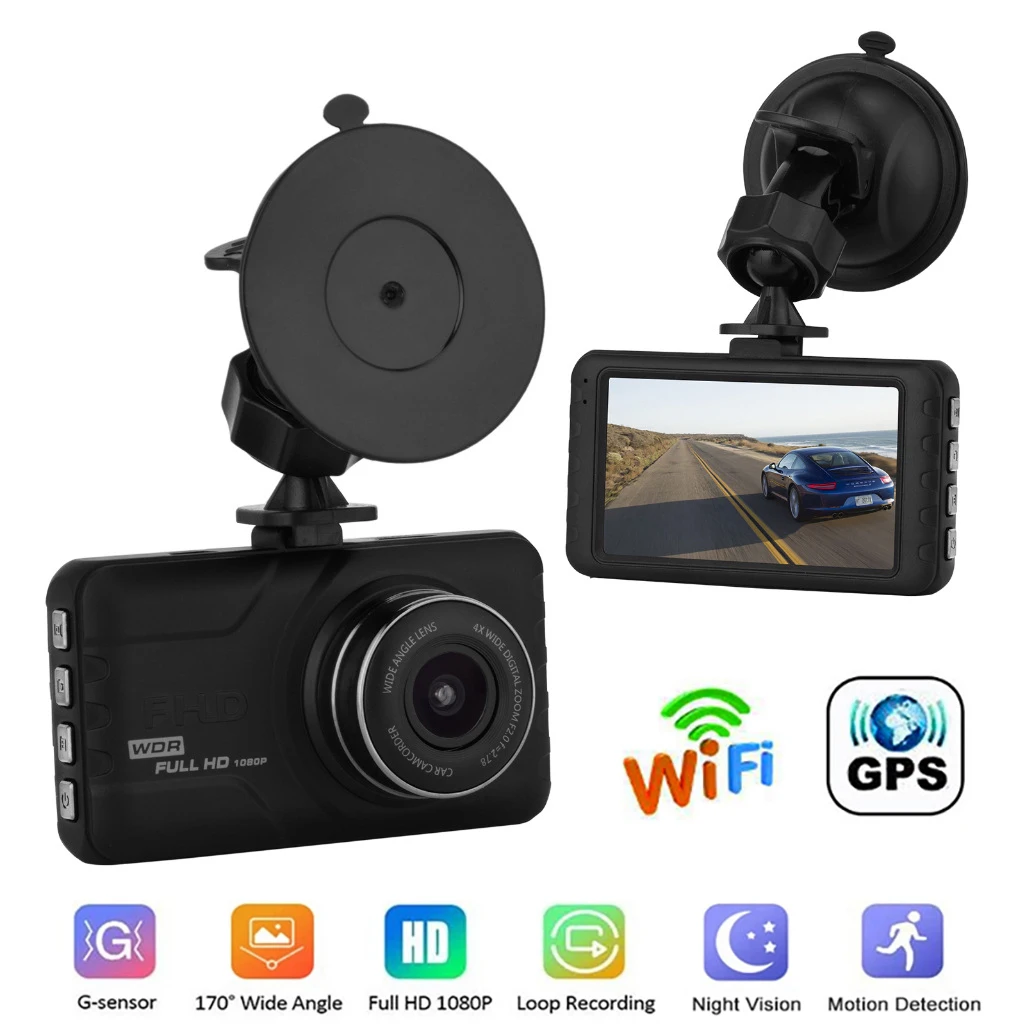 Car DVR Dash Cam WiFi 3.0" Full HD 1080P Rear View Vehicle Camera Video Recorder Black Box Auto DVRs Dashcam GPS Car Accessories
Car DVR Dash Cam WiFi 3.0" Full HD 1080P Rear View Vehicle Camera Video Recorder Black Box Auto DVRs Dashcam GPS Car Accessories