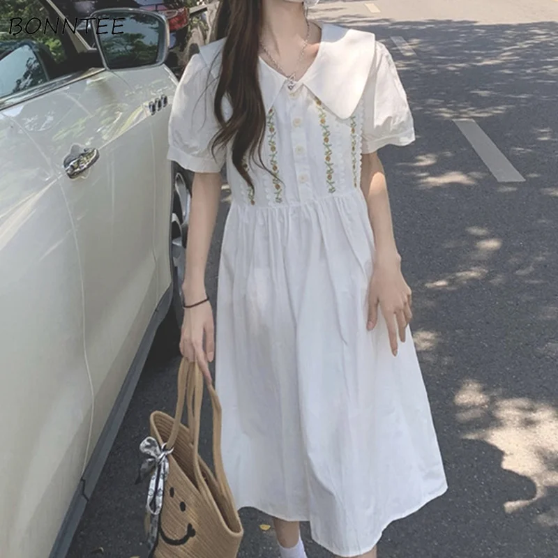 Dresses Women Fashion Preppy Style Casual Summer Holiday All-match Female Vestidos Korean Student Tender Basic Party Wear Daily
Dresses Women Fashion Preppy Style Casual Summer Holiday All-match Female Vestidos Korean Student Tender Basic Party Wear Daily