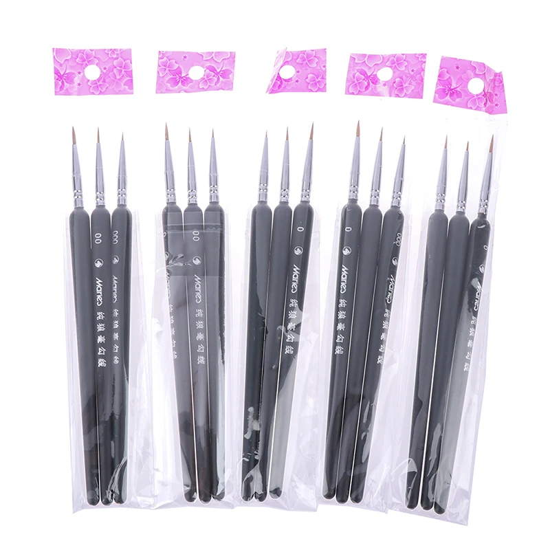 3Pcs Miniature Paint Detail Brush 0/ 00/ 000 Professional Fine Detailing For Art Supplies Drawing Art Pen Paint Brush
3Pcs Miniature Paint Detail Brush 0/ 00/ 000 Professional Fine Detailing For Art Supplies Drawing Art Pen Paint Brush