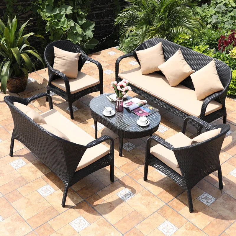 Outdoor sofa, cane woven waterproof combination garden cane chair sofa, leisure balcony household outdoor furniture
Outdoor sofa, cane woven waterproof combination garden cane chair sofa, leisure balcony household outdoor furniture