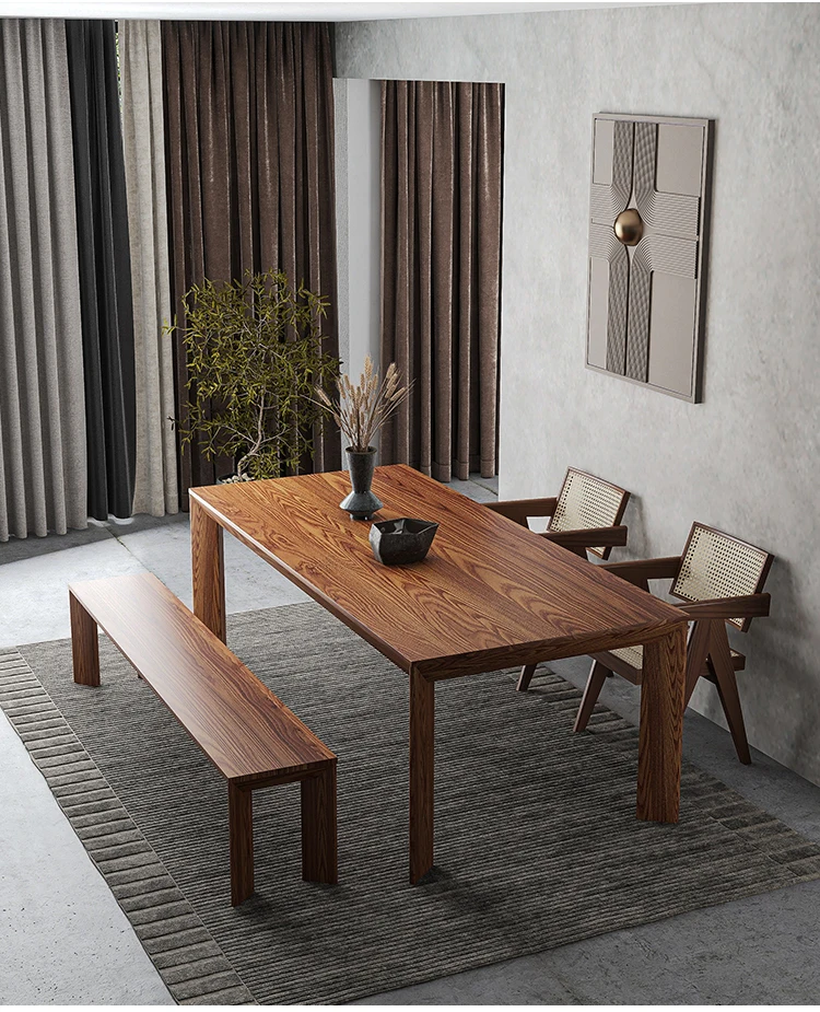 Nordic home solid ash dining table simple modern desk creative designer negotiation long table workbench
Nordic home solid ash dining table simple modern desk creative designer negotiation long table workbench