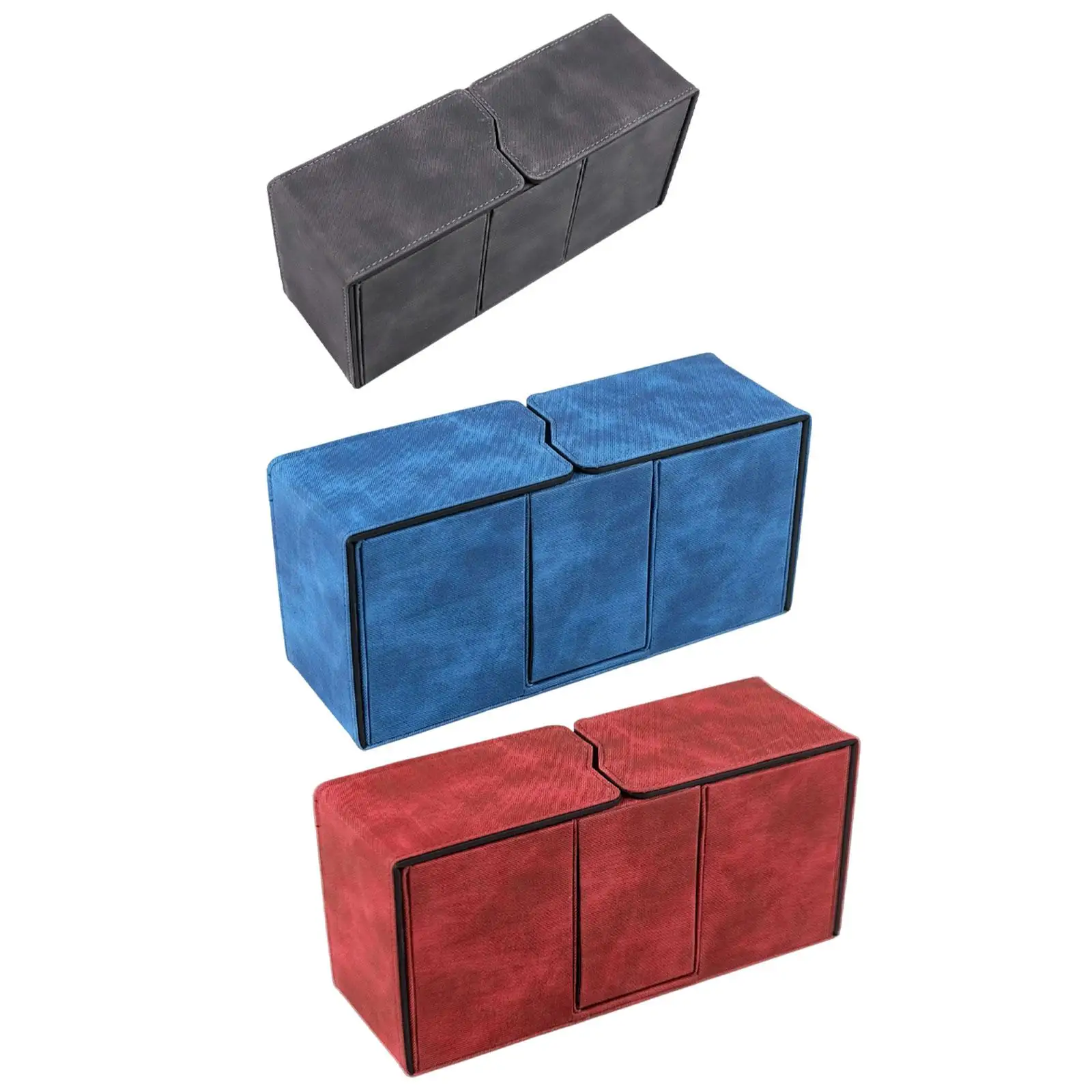 PU Leather 200 Cards Deck Box Compartment Smooth Closure Large Size Durable Card Box Card Deck Case Card Holder for Trading Card 
PU Leather 200 Cards Deck Box Compartment Smooth Closure Large Size Durable Card Box Card Deck Case Card Holder for Trading Card