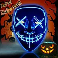 Halloween Purge Mask Light Up Scary Mask EL Wire LED Mask for Festival Party Gifts
Halloween Purge Mask Light Up Scary Mask EL Wire LED Mask for Festival Party Gifts