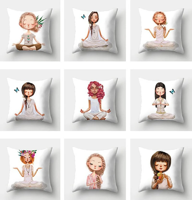 9Pcs Yoga Girls Printed Nordic Style Lint-Free Sofa Pillow Covers 45X45cm Pillow Cover Decorative Pillowcover Decor For Sofa Bed
9Pcs Yoga Girls Printed Nordic Style Lint-Free Sofa Pillow Covers 45X45cm Pillow Cover Decorative Pillowcover Decor For Sofa Bed