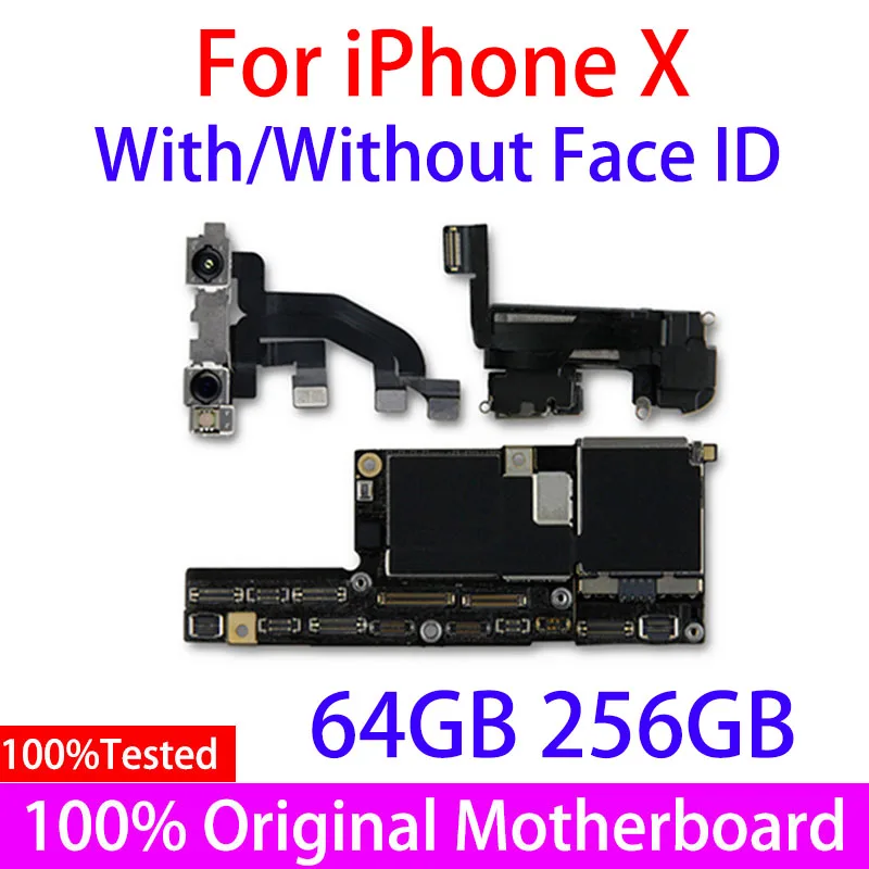 Original For iphonex iPhone X 64GB 256GB Factory Unlocked Mainboard NO/with Face ID Update Support 4G Free iCloud Motherboard
Original For iphonex iPhone X 64GB 256GB Factory Unlocked Mainboard NO/with Face ID Update Support 4G Free iCloud Motherboard