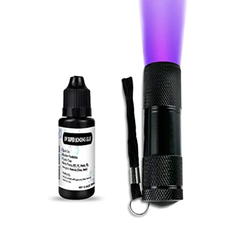 F EDSRDXS UV Bonding & Welding Glue Kit UV Super Bonding Glue with 3W UV Light Quick
F EDSRDXS UV Bonding & Welding Glue Kit UV Super Bonding Glue with 3W UV Light Quick