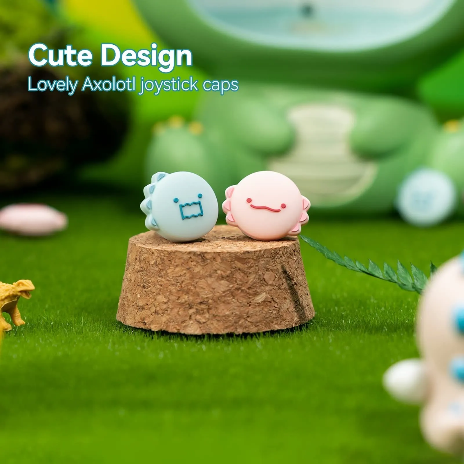 GeekShare 4Pcs Dinosaur Axolotl Silicone Joycon Thumb Grip Caps Joystick Cover Compatible with Nintendo Switch/OLED/Switch Lite 
GeekShare 4Pcs Dinosaur Axolotl Silicone Joycon Thumb Grip Caps Joystick Cover Compatible with Nintendo Switch/OLED/Switch Lite