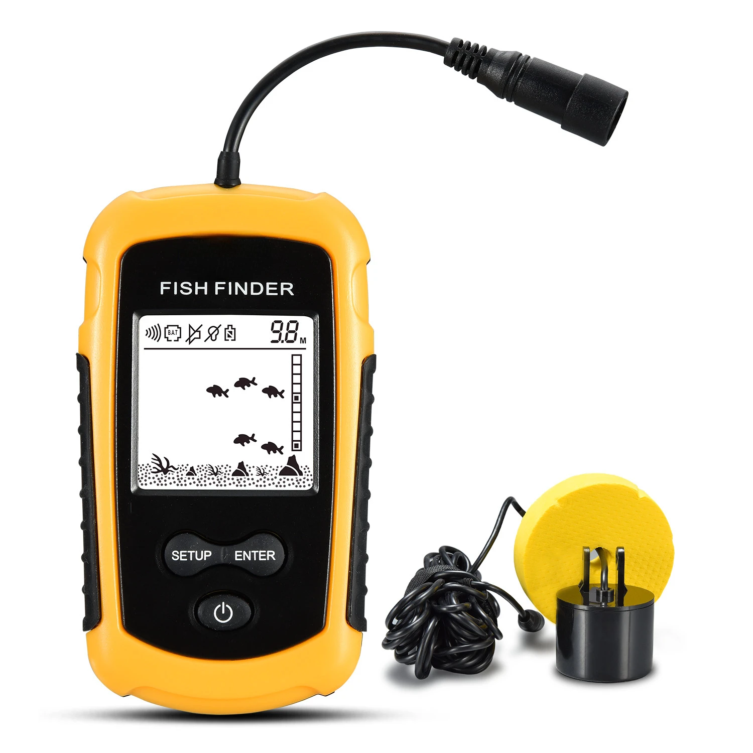LUCKY FF1108-1 Portable Fish Finder Ice Fishing Sonar Sounder Alarm Transducer Fishfinder 0.7-100m Fishing Echo Sounder
LUCKY FF1108-1 Portable Fish Finder Ice Fishing Sonar Sounder Alarm Transducer Fishfinder 0.7-100m Fishing Echo Sounder