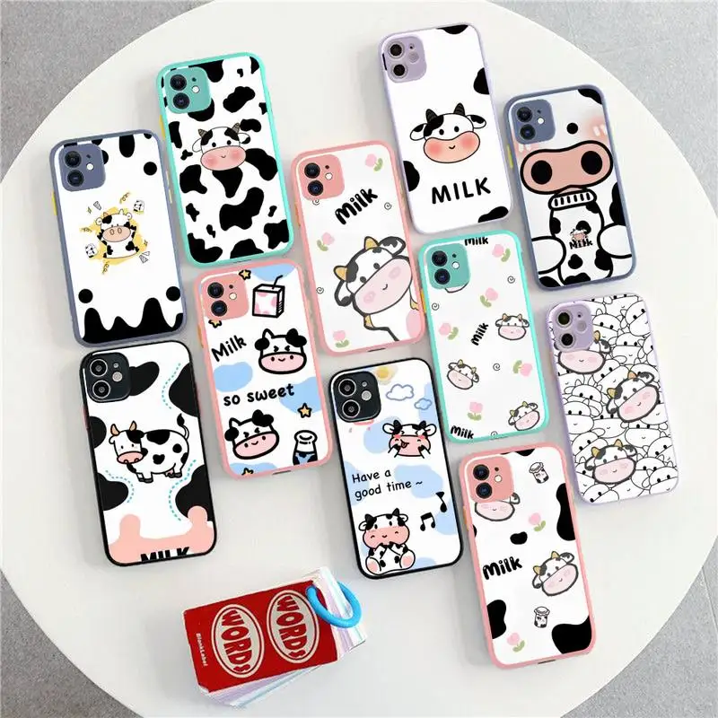 Dairy Cattle Cow Speckle Cute Phone Case for iPhone 14 11 12 13 Mini Pro Max 8 7 Plus X XR XS MAX Translucent Matte Cover
Dairy Cattle Cow Speckle Cute Phone Case for iPhone 14 11 12 13 Mini Pro Max 8 7 Plus X XR XS MAX Translucent Matte Cover