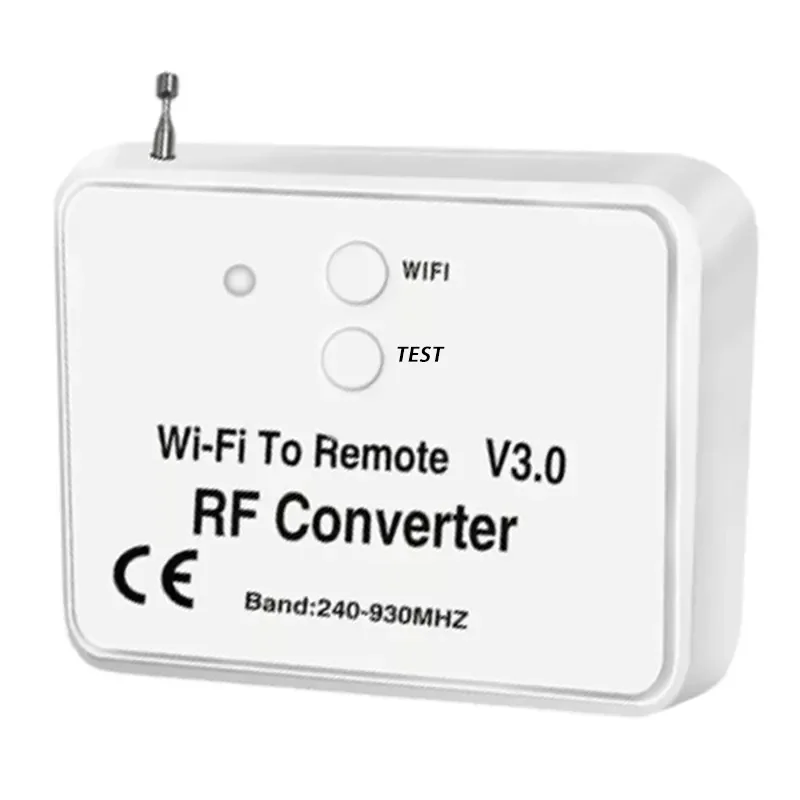 NEW2023 Bezprzewodowy konwerter Wifi na RF zamiast pilota zdalnego sterowania 240-930Mhz dla inteligentnego domu
NEW2023 Bezprzewodowy konwerter Wifi na RF zamiast pilota zdalnego sterowania 240-930Mhz dla inteligentnego domu