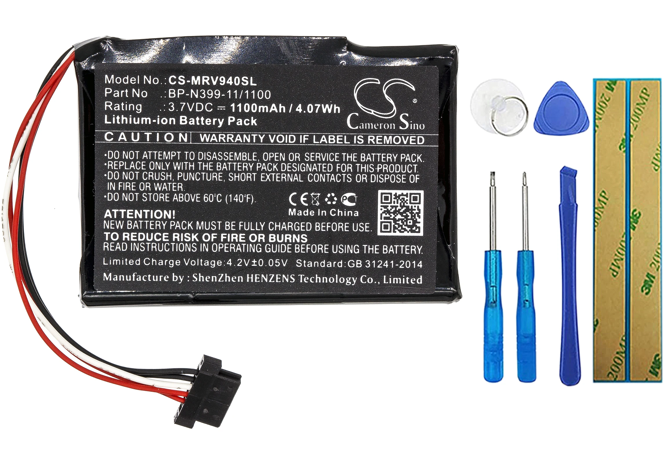 Cameron Sino 1100mA Battery for Magellan RoadMate RV 9490T-LMB BP-N399-11/1100
Cameron Sino 1100mA Battery for Magellan RoadMate RV 9490T-LMB BP-N399-11/1100