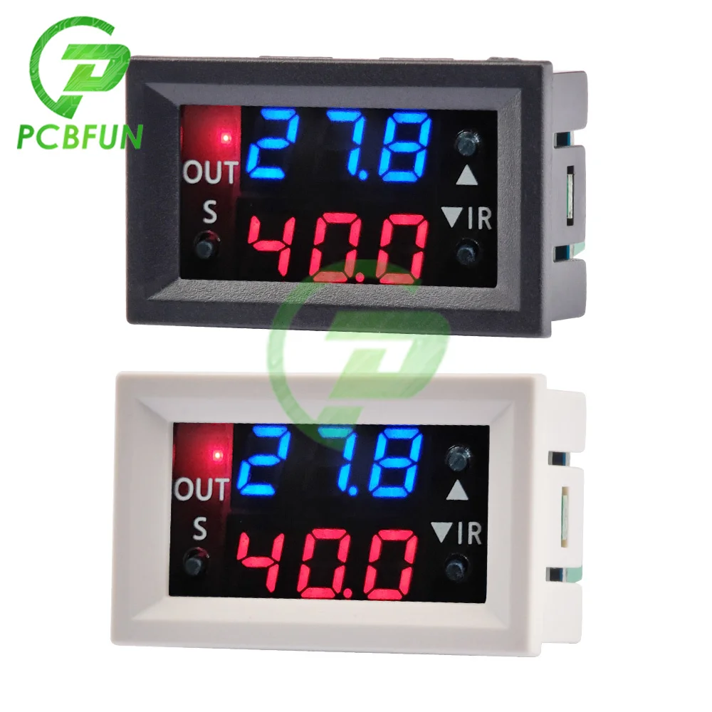W2401-O Temperature Control Relay NTC 3950 Waterproof Probe DC12V Active Output Blue and Red Display
W2401-O Temperature Control Relay NTC 3950 Waterproof Probe DC12V Active Output Blue and Red Display