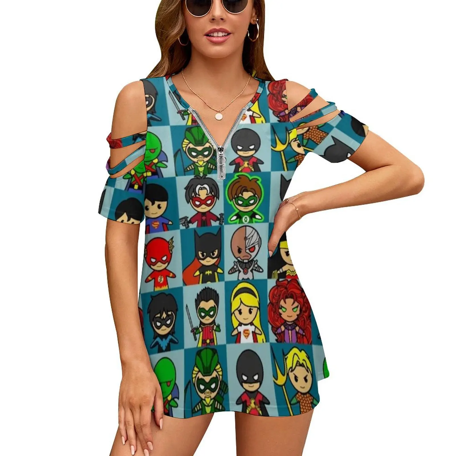 Hero Cube 2 New Fashion Zip Off Shoulder Top Short-Sleeve Women Shirt Hero Superhero Comic Movie
Hero Cube 2 New Fashion Zip Off Shoulder Top Short-Sleeve Women Shirt Hero Superhero Comic Movie