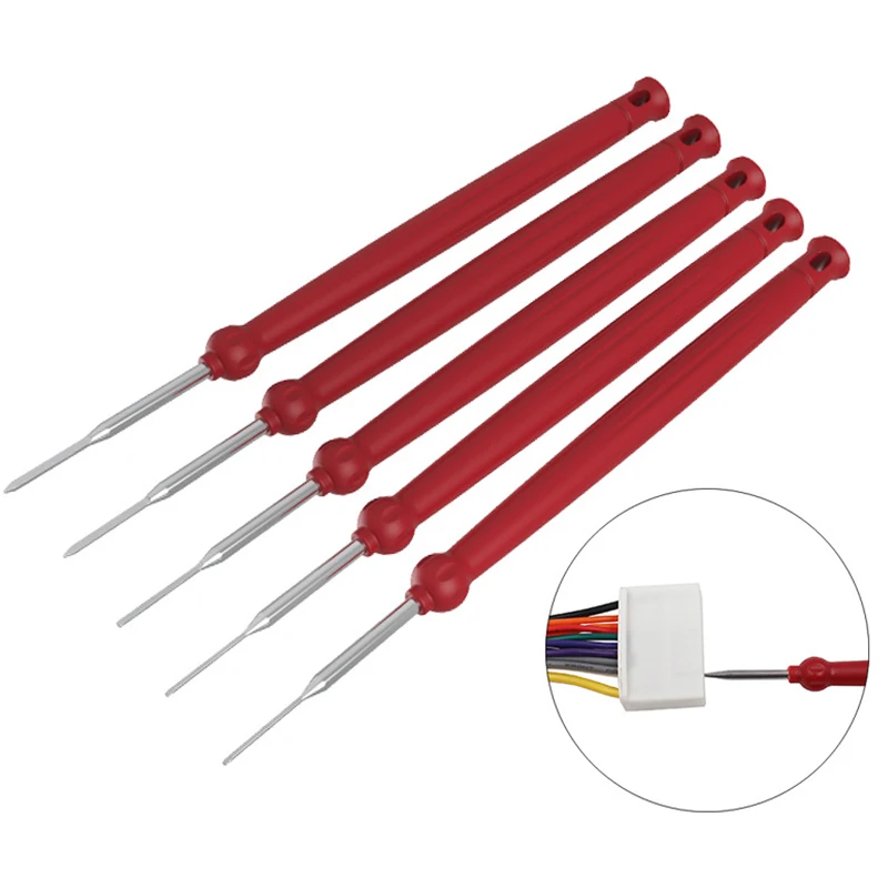 5pcs Car Plug Removal Tool Needle Retractor Pick Tool Wiring Harness Connection Electrical Wire Puller Terminal Repair Tools
5pcs Car Plug Removal Tool Needle Retractor Pick Tool Wiring Harness Connection Electrical Wire Puller Terminal Repair Tools