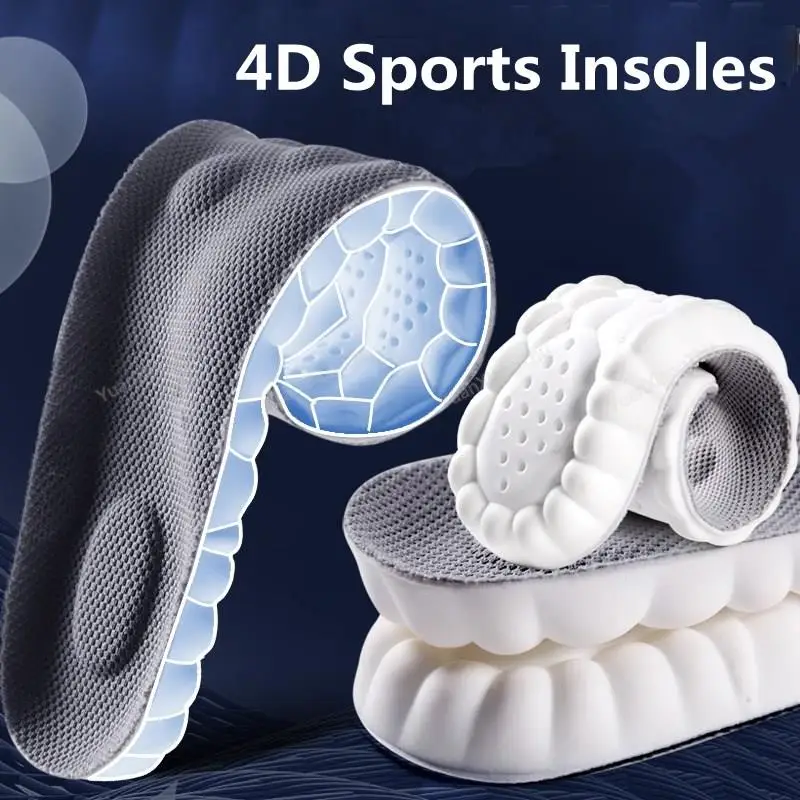 4D Sports Shoes Insoles Super Soft Running Insole for Feet Shock Absorption Baskets Shoe Sole Arch Support Orthopedic Inserts
4D Sports Shoes Insoles Super Soft Running Insole for Feet Shock Absorption Baskets Shoe Sole Arch Support Orthopedic Inserts