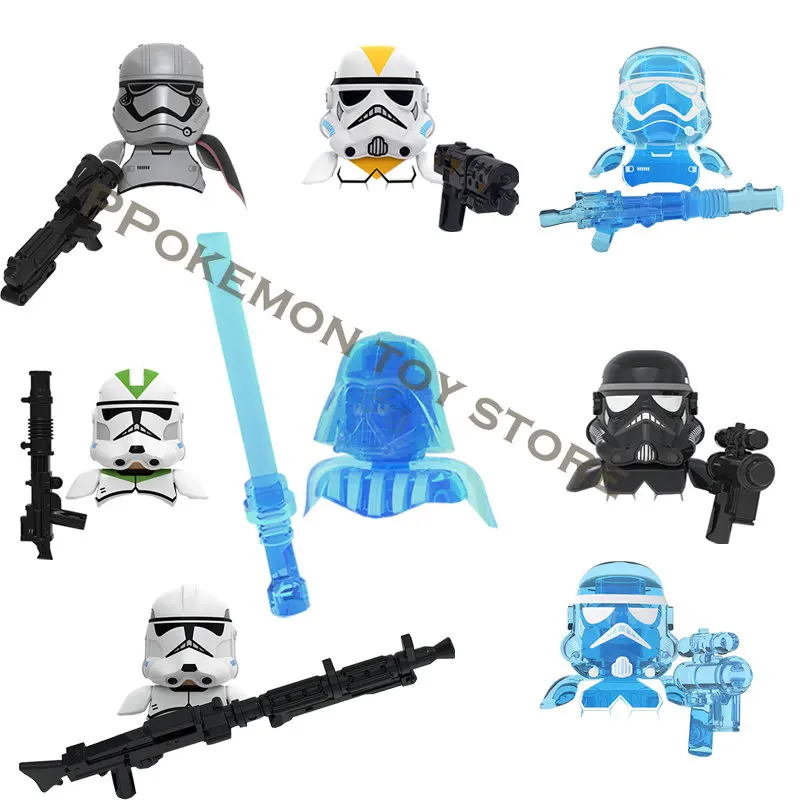 Disney Transparent Darth Vader Stormtrooper Phasma Legion Commando Team Clone Trooper Doll Building Blocks MiniFigure Toys Gifts
Disney Transparent Darth Vader Stormtrooper Phasma Legion Commando Team Clone Trooper Doll Building Blocks MiniFigure Toys Gifts