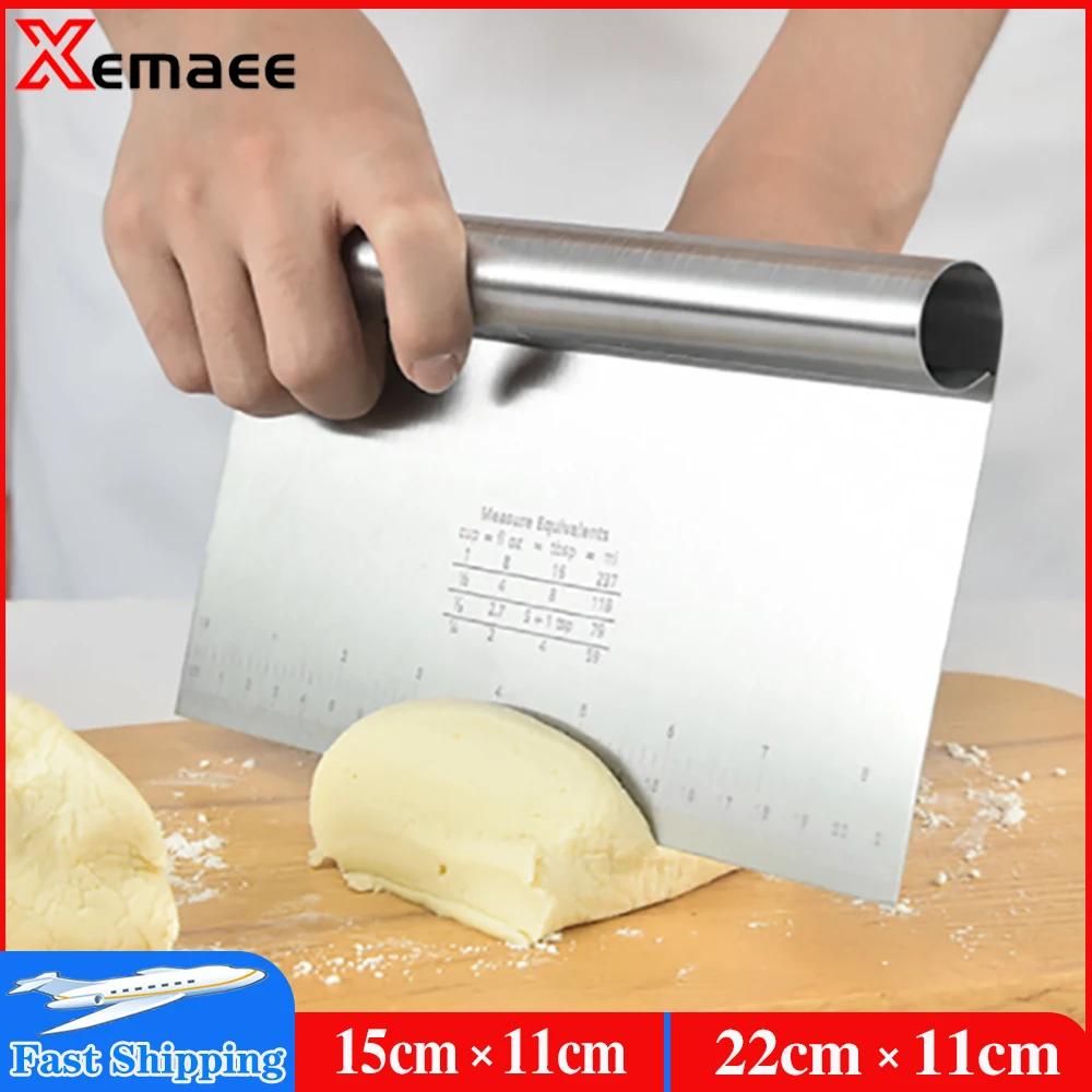 Multi-purpose Cake Scraper Stainless Steel Chopper Dough Cutter Fondant Cream Spatulas Kitchen DIY Baking Decorating Tools
Multi-purpose Cake Scraper Stainless Steel Chopper Dough Cutter Fondant Cream Spatulas Kitchen DIY Baking Decorating Tools