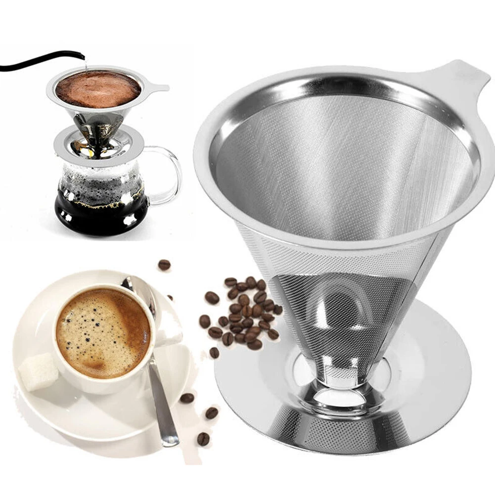 1 Pcs 304 Stainless Steel Coffee Filter Double Layer Coffee Filter Coffee Accessories Suitable For Travel Or Camping
1 Pcs 304 Stainless Steel Coffee Filter Double Layer Coffee Filter Coffee Accessories Suitable For Travel Or Camping