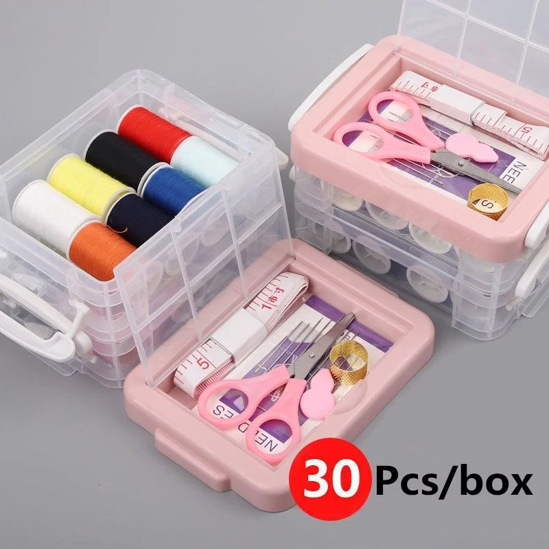30-piece Sewing Box Set Household Sewing Bag Portable Three-layer Manual Sewing Bag Storage Box
30-piece Sewing Box Set Household Sewing Bag Portable Three-layer Manual Sewing Bag Storage Box
