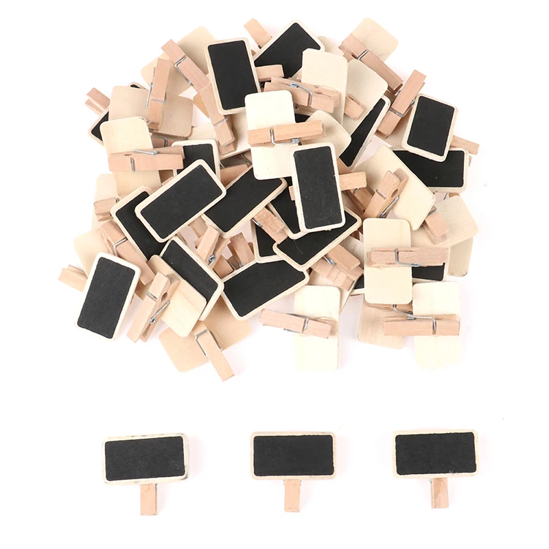 Wholesale Hot 50 Mini blackboard wood message slate rectangle clip clip panel card memos label
Wholesale Hot 50 Mini blackboard wood message slate rectangle clip clip panel card memos label