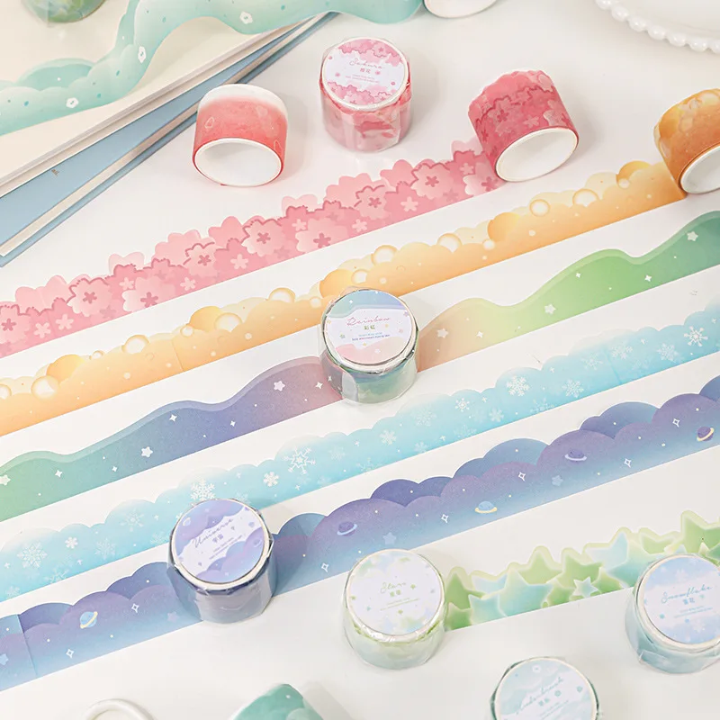 Wave Shaped Cute Washi Tape Diy Scrapbooking Planner Masking Tape Kawaii Stationery Decoration Adhesive Tape
Wave Shaped Cute Washi Tape Diy Scrapbooking Planner Masking Tape Kawaii Stationery Decoration Adhesive Tape