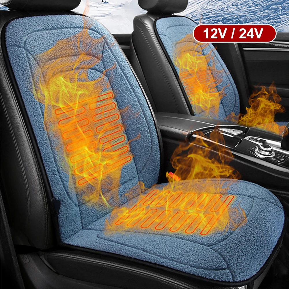 Universal 12V/24V Heated Car Seat Cushion Cover Soft Plush Front Rear Car Seat Cover Warmer Winter Seat Cushion Auto Accessories
Universal 12V/24V Heated Car Seat Cushion Cover Soft Plush Front Rear Car Seat Cover Warmer Winter Seat Cushion Auto Accessories