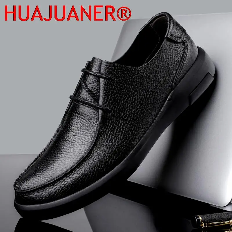 New Real Leather Men's Casual Shoes Flats Formal Dress Shoes Fashion Business Black Mens Loafers Breathable Male Oxford Footwear
New Real Leather Men's Casual Shoes Flats Formal Dress Shoes Fashion Business Black Mens Loafers Breathable Male Oxford Footwear