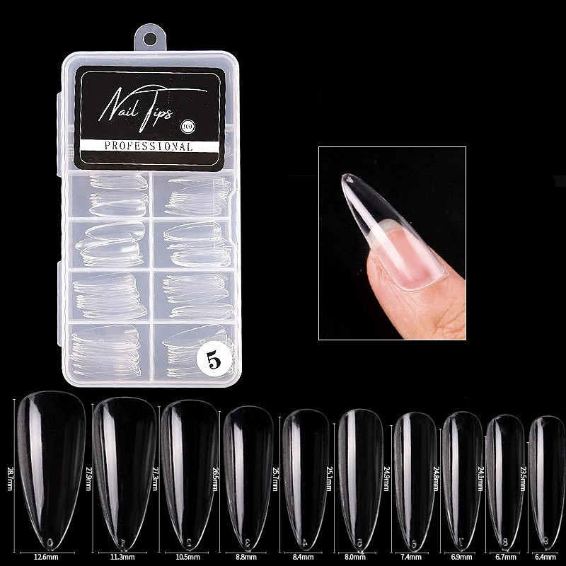 100pcs/box Nail Art Patch Ultra-thin Seamless Transparent Full Cover False Nail Tips
100pcs/box Nail Art Patch Ultra-thin Seamless Transparent Full Cover False Nail Tips