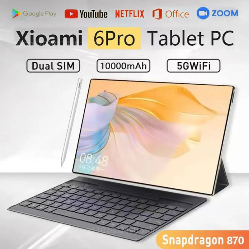 Оригинальный планшет 6 Pro, 2023 дюйма, Snapdragon 870, 12 Гб ОЗУ, 512 Гб ПЗУ, Android 12, 11 дюймов, HD, 4K, две SIM-карты, Wi-Fi
Оригинальный планшет 6 Pro, 2023 дюйма, Snapdragon 870, 12 Гб ОЗУ, 512 Гб ПЗУ, Android 12, 11 дюймов, HD, 4K, две SIM-карты, Wi-Fi