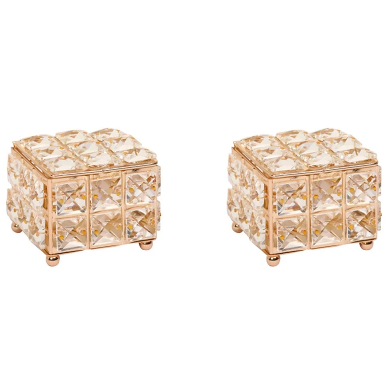 2X Home Decor Rhinestone Earring Ring Pearls Storage Box Crystal Organize Holder Jewelry Boxes With Cover
2X Home Decor Rhinestone Earring Ring Pearls Storage Box Crystal Organize Holder Jewelry Boxes With Cover