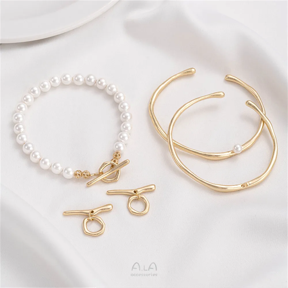 14K Real Gold Plated Irregular Branch OT Buckle Accessories Half Hole Bead Holder Open Bracelet DIY Handmade Jewelry Materials
14K Real Gold Plated Irregular Branch OT Buckle Accessories Half Hole Bead Holder Open Bracelet DIY Handmade Jewelry Materials