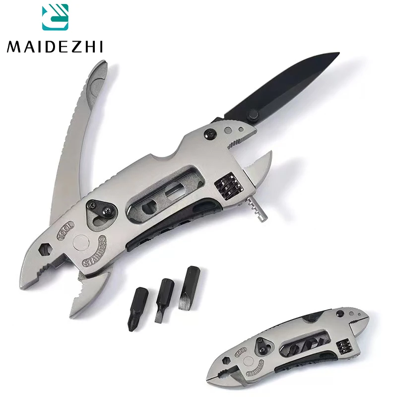 Multi-tool Survival Knife Multi Tool Set Purpose Adjustable Wrench Knife Wire Cutter Pliers Survival Emergency Gear Tools Set
Multi-tool Survival Knife Multi Tool Set Purpose Adjustable Wrench Knife Wire Cutter Pliers Survival Emergency Gear Tools Set