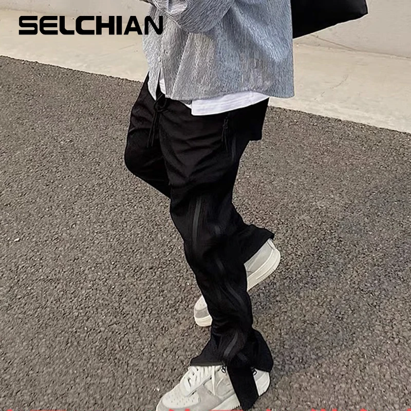 Vibe Style Side Double Zipper Design Mens Cargo Pants Pockets Retro Black Straight Oversize Casual Overalls Baggy Trousers
Vibe Style Side Double Zipper Design Mens Cargo Pants Pockets Retro Black Straight Oversize Casual Overalls Baggy Trousers