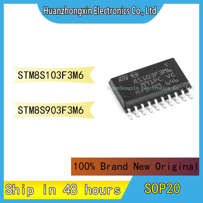 STM8S103F3M6 STM8S903F3M6 MCU SOP20 Integrated Circuit 100% Brand New Original Electronic components Chip
STM8S103F3M6 STM8S903F3M6 MCU SOP20 Integrated Circuit 100% Brand New Original Electronic components Chip