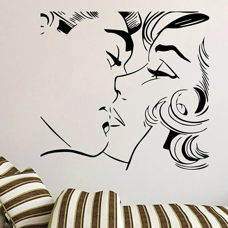 Abstract Kiss Pattern Wall Stickers Master Couple Bedroom Decor Accessories Romantic Living Room Vinyl Tile Wall Decals Z625
Abstract Kiss Pattern Wall Stickers Master Couple Bedroom Decor Accessories Romantic Living Room Vinyl Tile Wall Decals Z625