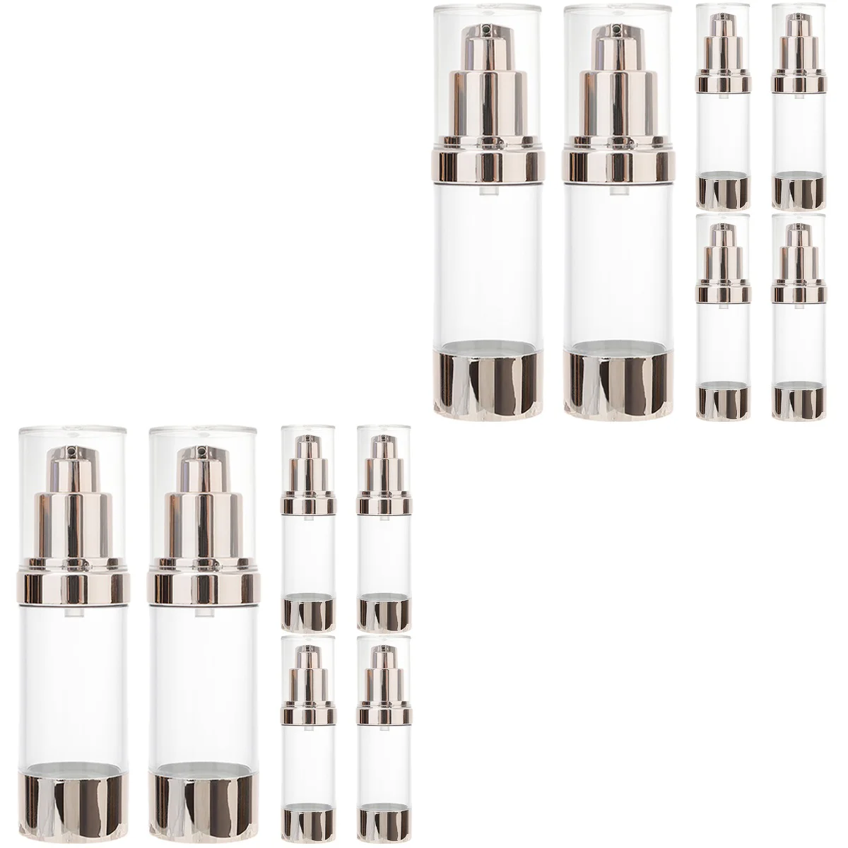 12 pcs Pump Lotion Bottles Airless Lotion Containers Multi-use Cream Airless Pump Bottles
12 pcs Pump Lotion Bottles Airless Lotion Containers Multi-use Cream Airless Pump Bottles