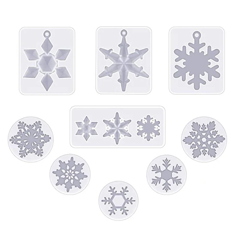 9 Pieces Silicone Snowflake Mold Set Snowflake Pendant Epoxy Resin Silicone Mold Snowflake Jewelry Pendant Making Molds
9 Pieces Silicone Snowflake Mold Set Snowflake Pendant Epoxy Resin Silicone Mold Snowflake Jewelry Pendant Making Molds