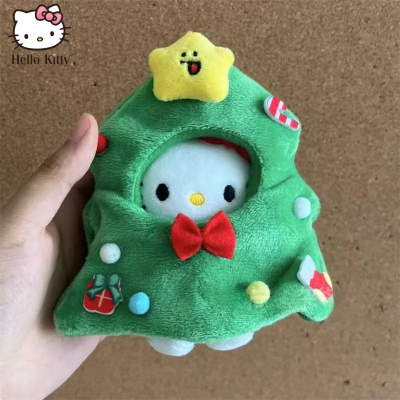 Новый Kawaii Hello Kitty милая рождественская елка нарядная кукла съемный головной убор