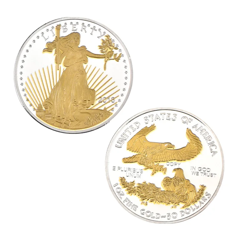 US Statue Liberty Souvenirs Coin Gold Plated Commemorative Coin Collection Badge Gift Home Desktop Decoration Souvenir Coin
US Statue Liberty Souvenirs Coin Gold Plated Commemorative Coin Collection Badge Gift Home Desktop Decoration Souvenir Coin