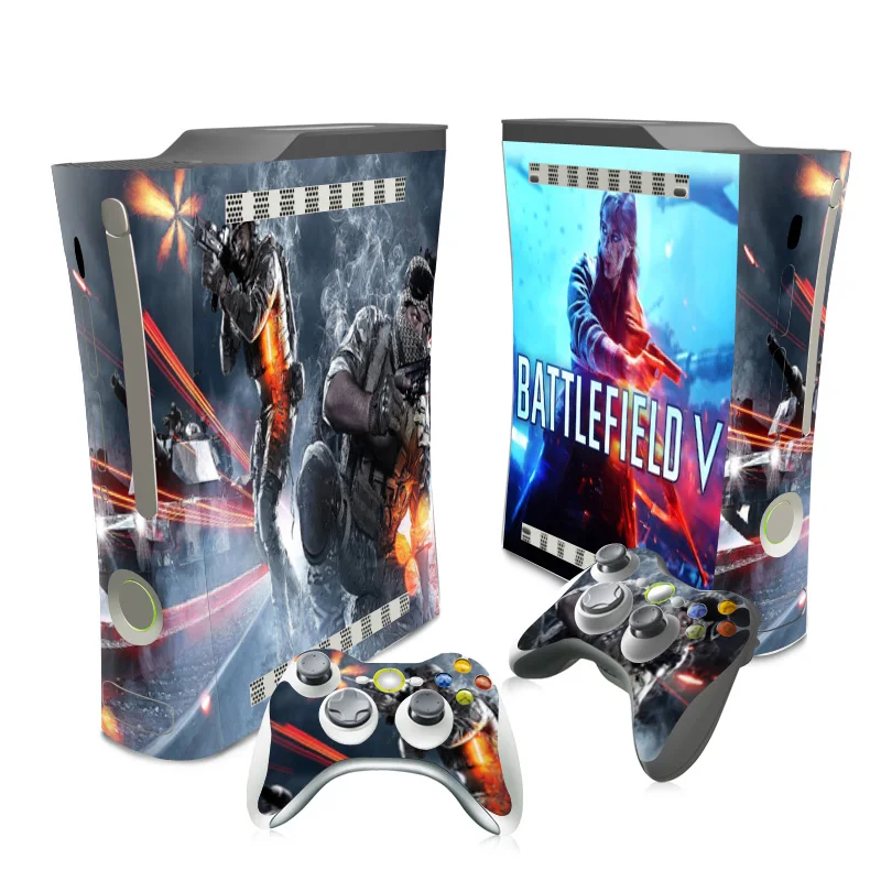 Защитная Наклейка Battlefild 5 В хорошего качества виниловые чехлы для XBOX 360 fat New game