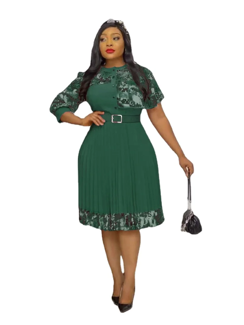 African Pleated Dress Women Fashion Print Splice Robes Africa Clothing 2022 New Elegant Office Lady African Party Dress Vestidos
African Pleated Dress Women Fashion Print Splice Robes Africa Clothing 2022 New Elegant Office Lady African Party Dress Vestidos