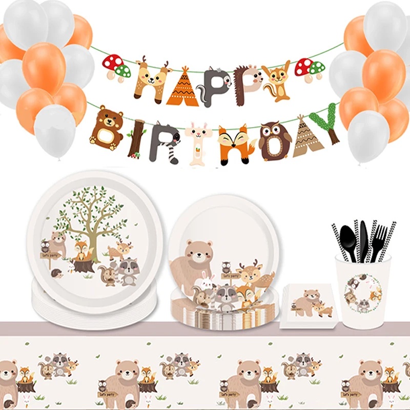 Cartoon Animals Jungle Disposable Tableware Paper Plate Cups Napkins Safari Zoo Baby Shower Birthday Party Decorate Supplies
Cartoon Animals Jungle Disposable Tableware Paper Plate Cups Napkins Safari Zoo Baby Shower Birthday Party Decorate Supplies