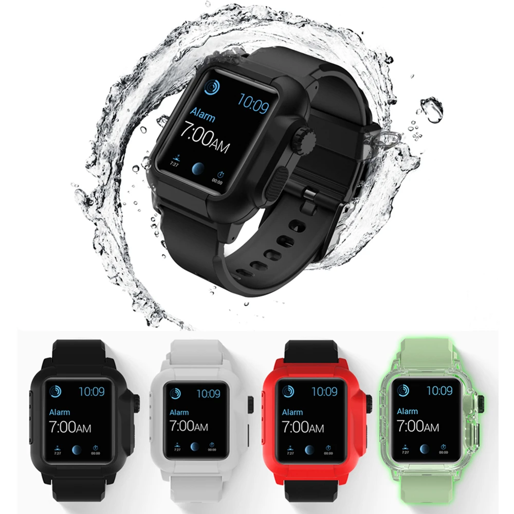 Waterproof Strap+Case for Apple Watch Band 44mm 40mm 42mm 45mm 41mm iWatch Series 7 SE 6 5 4 3 Luminous Full Protector Case+Band
Waterproof Strap+Case for Apple Watch Band 44mm 40mm 42mm 45mm 41mm iWatch Series 7 SE 6 5 4 3 Luminous Full Protector Case+Band