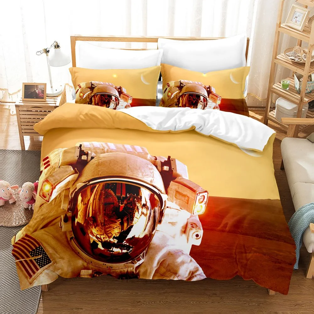 Colorful Background Astronaut Elements Pattern Bed Sheet and Quilt Set Comes In A Wide Range of Sizes and Styles
Colorful Background Astronaut Elements Pattern Bed Sheet and Quilt Set Comes In A Wide Range of Sizes and Styles