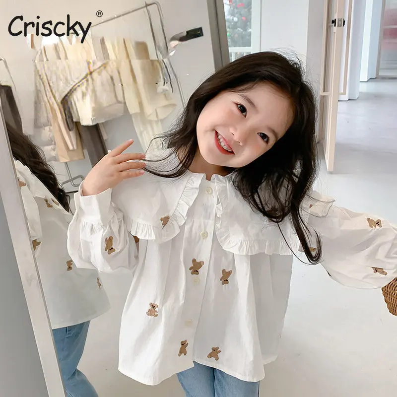Criscky Baby Summer Autumn Clothes Girls Cotton Blouse Shirts Children Kids Toddlers Peter Pan Collar Tops Long Sleeve Clothes
Criscky Baby Summer Autumn Clothes Girls Cotton Blouse Shirts Children Kids Toddlers Peter Pan Collar Tops Long Sleeve Clothes