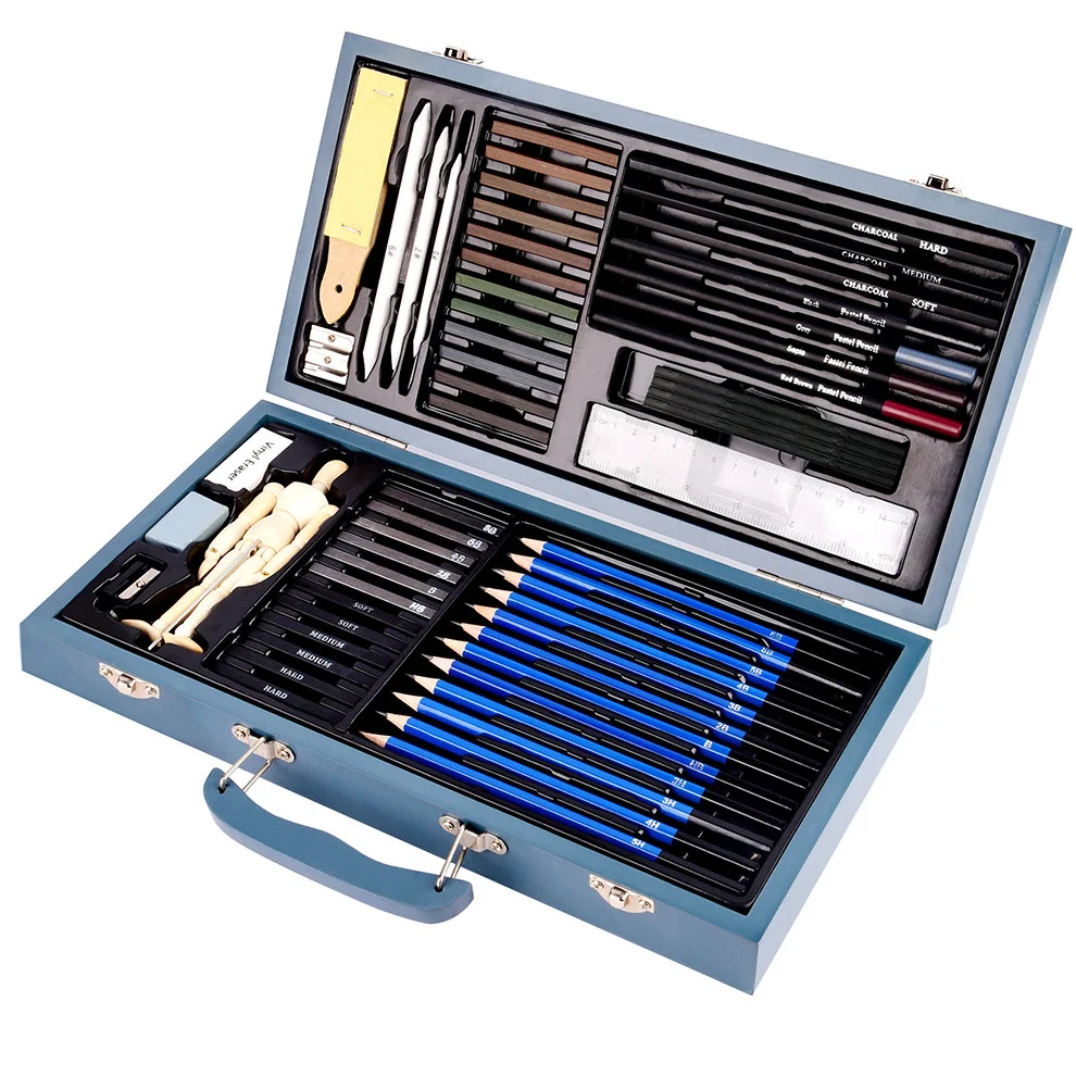 60 piece sketch set professional art sketch pencil painting set sketch brush tool box Drawing Supplies Perfect for Artists Gift
60 piece sketch set professional art sketch pencil painting set sketch brush tool box Drawing Supplies Perfect for Artists Gift